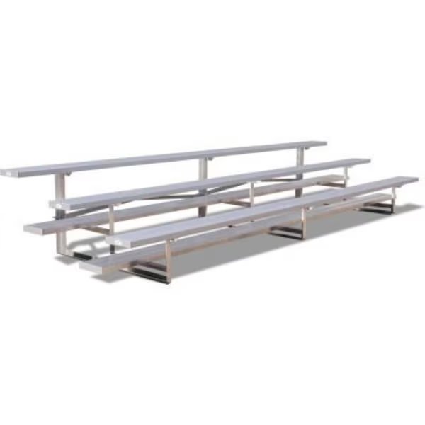 2 Row National Rep Aluminum Bleacher, 9' Long, Single Footboard, Gt Grandstands By Ultraplay, Mfr#: NB-0209ASTD