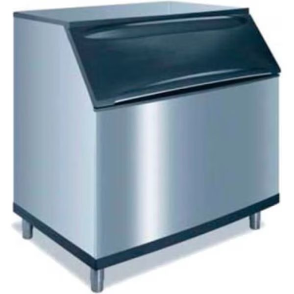 Ice Bin, Stainless Steel Exterior, Top-Hinged Front Opening Access Door, Manitowoc Ice, Mfr#: D-970