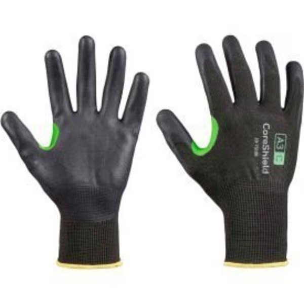 Coreshield, 18 Gauge Hppe/Basalt Black Liner, Nitrile Micro-Foam Black Coating A3/C 4X42C A3, Honeywell North, Mfr#: 23-7518B/8M