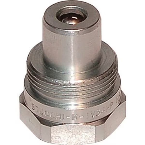 Stucchi 10,000 PSI Hydraulic Jack Quick Coupling, 3/8 Inch Female NPT thread x 3/8 Inch Male Nipple, Alliance Hose & Rubber Co, Mfr#: ST-800201005