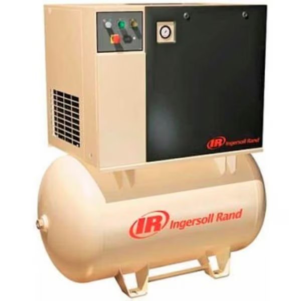 Ingersoll Rand UP6-5-150, 5 HP, Rotary Screw Comp, 120 Gal, Horiz., 150 PSI, 16 CFM, 3-Phase 230V, Ingersoll Rand Co, Mfr#: UP6-5-150 230/3 120