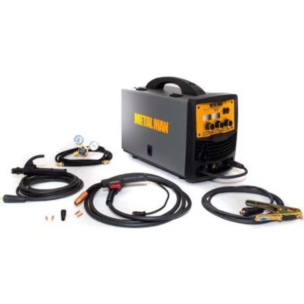 Metal Man MP140T Inverter Powered 120V Multi-Process Welder, 10 ft Torch Length, 20 Amp Input, Metal Man Work Gear, Mfr#: MP140T