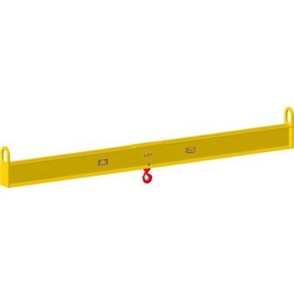 M&W 6' Twin Hoist Lift Beam, Yellow - 20000 Lb. Capacity, Machining & Welding By Olsen, Inc., Mfr#: 16459