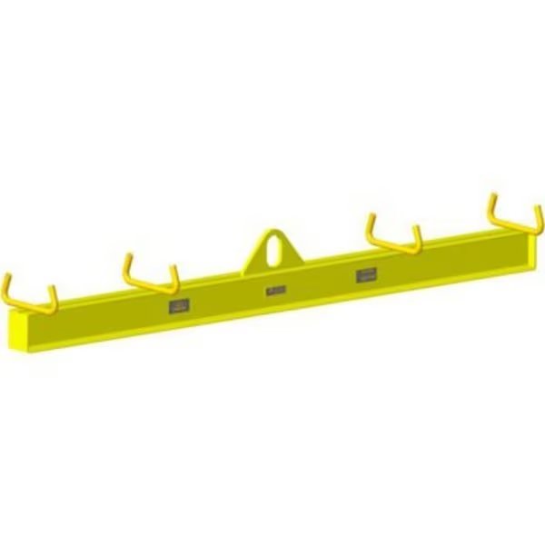 M&W 4' Spread Basket Lifting Beam, Yellow - 10000 Lb. Capacity, Machining & Welding By Olsen, Inc., Mfr#: 17512