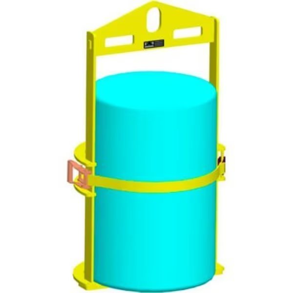M&W Barrel Lifter, Yellow - 1000 Lb. Capacity, Machining & Welding By Olsen, Inc., Mfr#: 23589