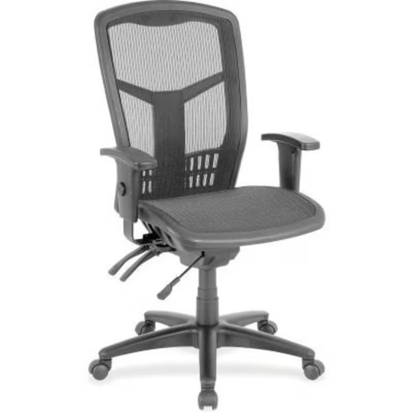 Lorell® Executive Mesh High-Back Chair - Black, Lorell, Mfr#: 86905