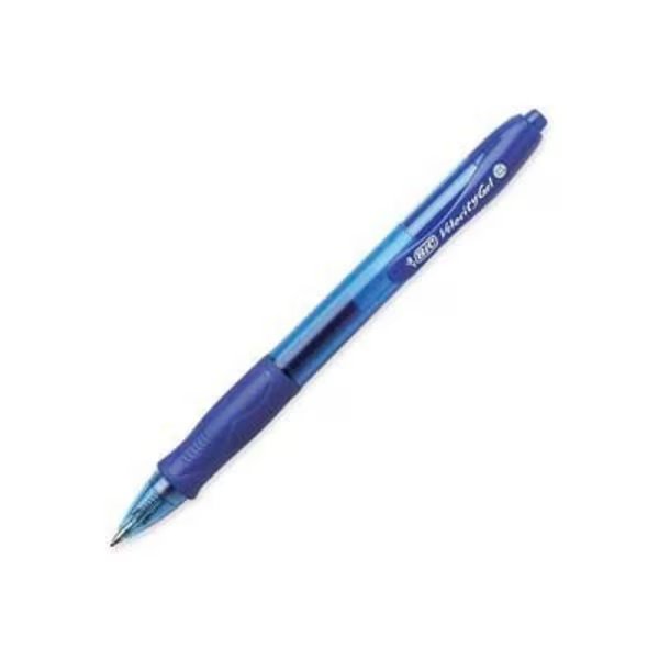 Bic® Velocity Rollerball Retractable Gel Pen, 0.7mm, Blue Ink, Dozen, Bic, Mfr#: RLC11BE