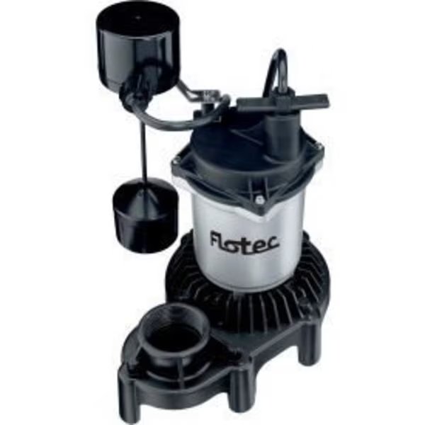 Flotec Submersible Thermoplastic Sump Pump 1/3 HP, Vertical Switch, Pentair Flow Technologies, Mfr#: FPZS33V
