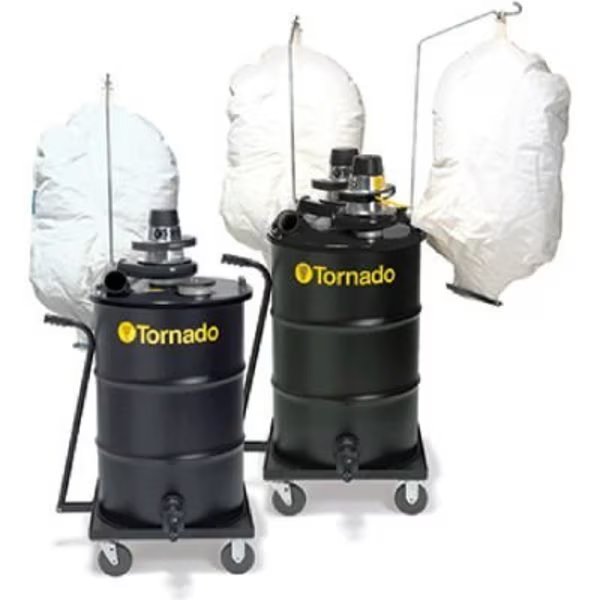 Tornado® Single Electric Jumbo Wet/Dry Industrial Vacuum, Black, Powr-Flite, Mfr#: 95954