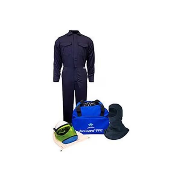 ArcGuard® KIT2CV08NGBSM 8 cal/cm2 Arc Flash Kit with FR Coverall and Balaclava, SM, No Gloves, National Safety Apparel, Mfr#: KIT2CV08NGBSM
