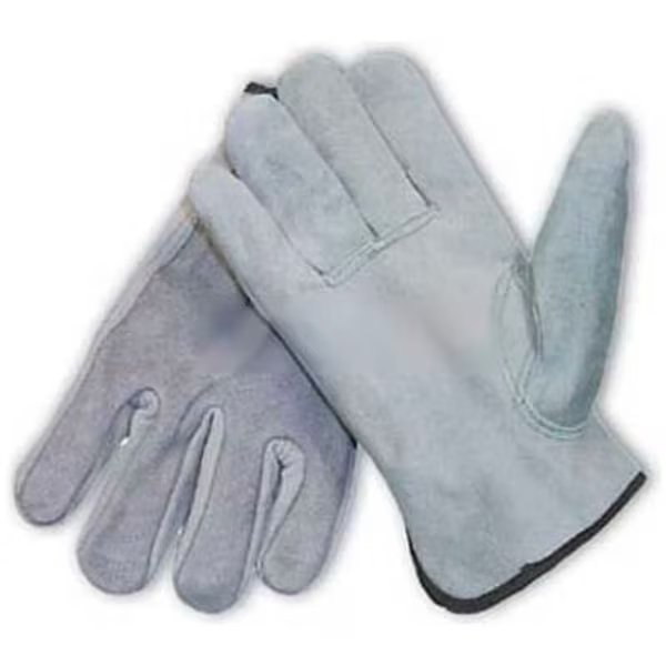 PIP Split Cowhide Drivers Gloves, Premium Grade, Keystone Thumb, Gray, S, Pip, Mfr#: 69-189/S