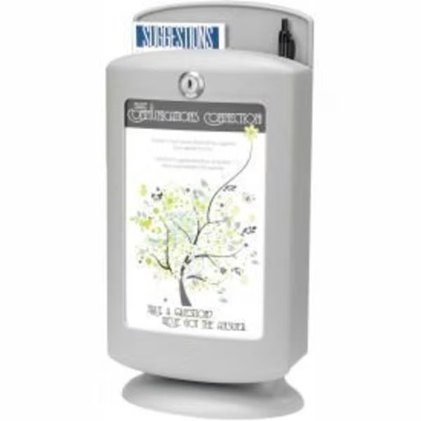 Safco® Products Customizable Suggestion Box, Safco, Mfr#: 4233GR