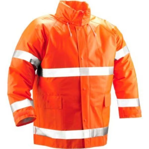 Tingley® J53129 Comfort-Brite® Jacket, Fluorescent Orange, Large, Tingley Rubber, Mfr#: J53129.LG
