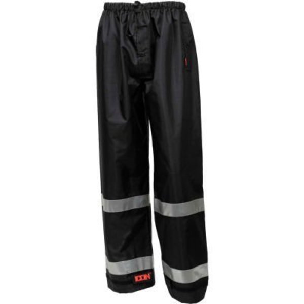 Tingley® Icon„¢ Waterproof Breathable Pants W/Silver Reflective Tape, Black, 2XL, Tingley Rubber, Mfr#: P24123.2X