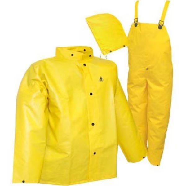 Tingley® S56307 DuraScrim„¢ 3 Pc Suit, Yellow, Detachable Hood, 4XL, Tingley Rubber, Mfr#: S56307.4X