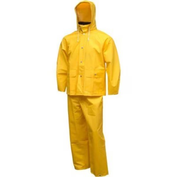 Tingley® S63217 Comfort-Tuff® 2 Pc Suit, Yellow, Attached Hood, Medium, Tingley Rubber, Mfr#: S63217.MD