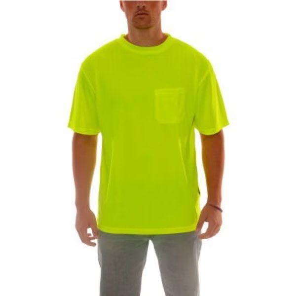 Tingley® Enhanced Visibility T-Shirt, Short Sleeve, 1 Pocket, Fl Lime, 4XL, Tingley, Mfr#: S75002.4X