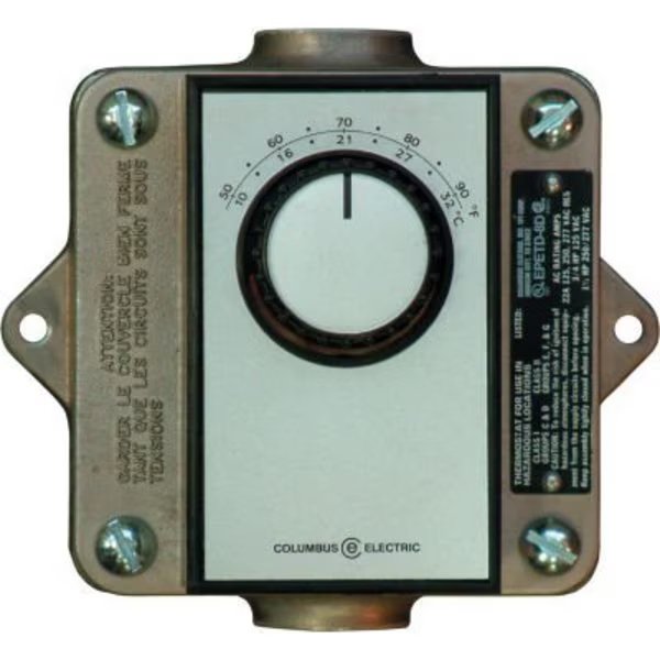 TPI Remote Mounted Thermostat Single Pole Double Throw Bi-Metal 120-277V 50-90DegF, Tpi Industrial, Mfr#: EPETD8S
