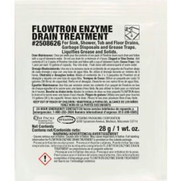 Stearns Flowtron Enzyme Drain Treatment - 1 oz Packs, 72 Packs/Case - 2508626, Stearns Packaging, Mfr#: 2508626