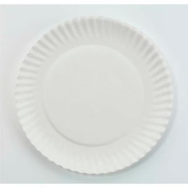 AJM Packaging Corp® AJMPP6GREWH, Paper Plates, 6" Dia., White, 1000/Carton, Ajm Packaging, Mfr#: 40111