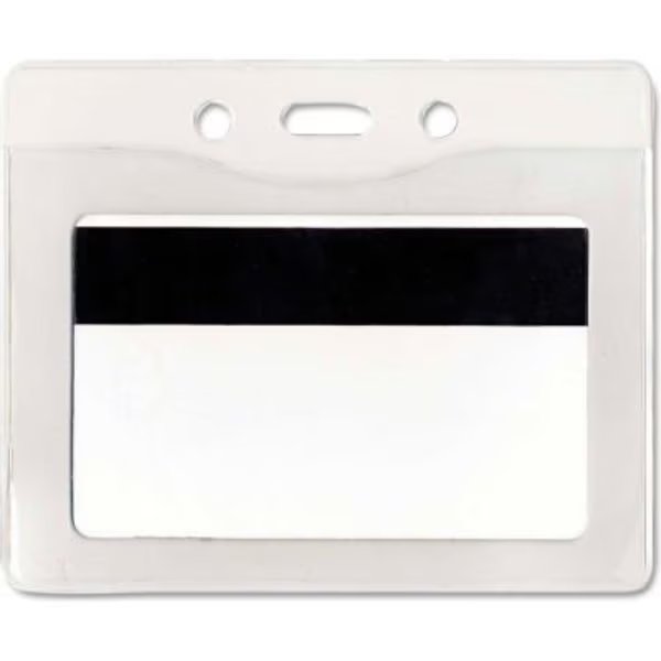 Advantus¬Æ Security ID Badge Holder, Horizontal, 3-7/8