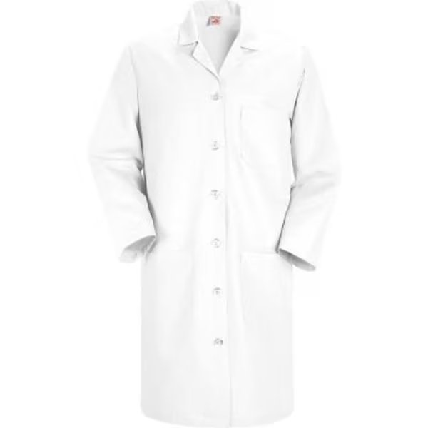 Red Kap® Women's Button Front Lab Coat, White, Poly/Combed Cotton, L, Vf Imagewear, Mfr#: KP13WHRGL
