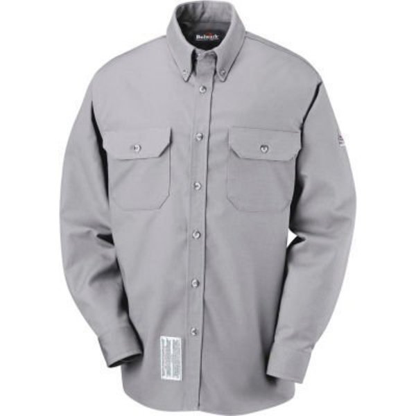 EXCEL FR ComforTouch FR Dress Uniform Shirt SLU2, Silver Gray, Size M Long, Vf Imagewear, Mfr#: SLU2SYLNM