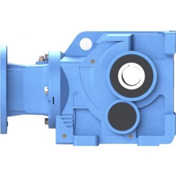 WWE KHN37-40/1-H-143TC, Cast-Iron Helical Bevel Speed Reducer; 143/5TC Input Flange, 40/1, Foot Mt, Worldwide Electric, Mfr#: KHN37-40/1-H-143TC