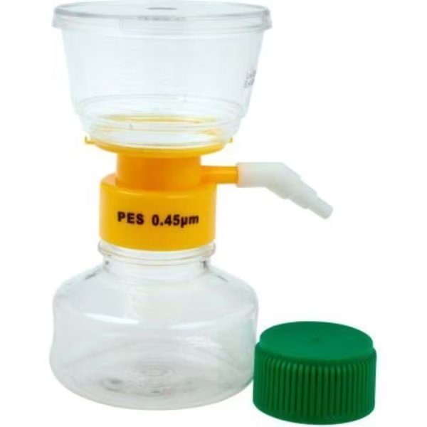 CELLTREAT® 150ml Filter System, 0.45µm PES Filter, 50mm Diameter, Sterile, 12/Case, Celltreat, Mfr#: 229701