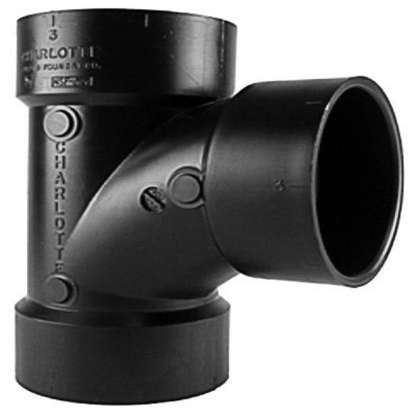 112 HxHxH San Tee, Charlotte Pipe And Foundry, Mfr#: ABS 00400  0600HA