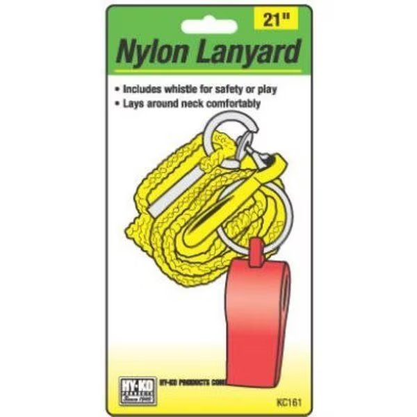 21 Nyl LanyardWhistle, Hy-Ko Prod, Mfr#: KC161