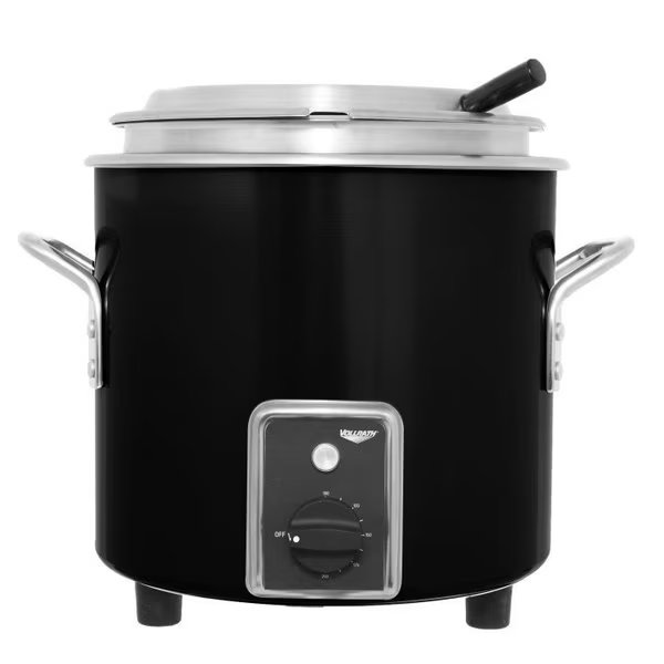 VollrathÂ Retro Stock Pot Kettle Rethermalizer, , 7 Quart, Black Black Finish, Vollrath Co, Mfr#: 7217760