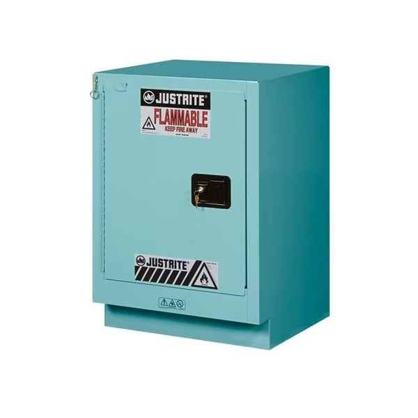 Justrite 15 Gal. 1 Door, Self-Close, Left Hinge, Fume Hood Acid Cabinet, 24