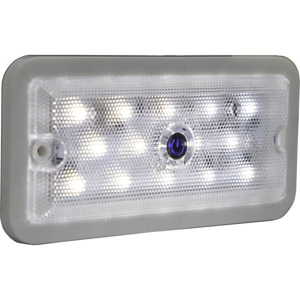 5.8 Inch Rectangular LED Interior Dome Light with Built-In Switch, Buyers Products, Mfr#: 5626337