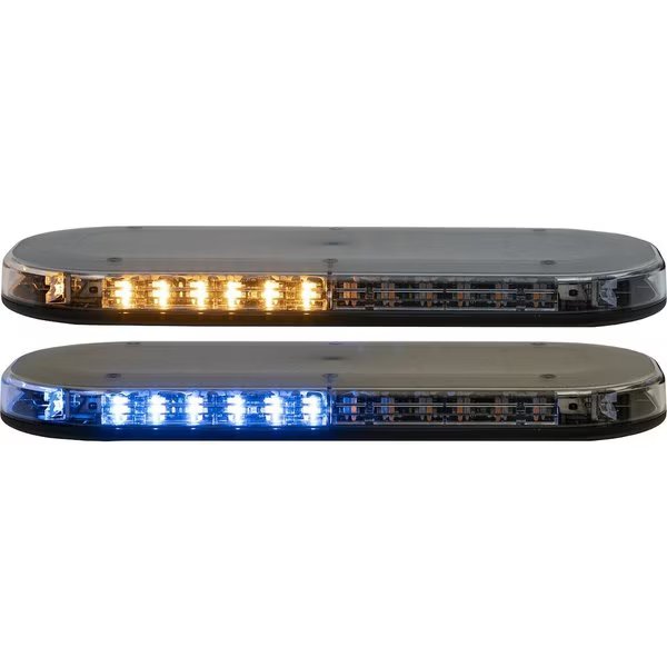 Class 1 Low Profile Oval LED Mini Light Bar - Amber/Blue, Buyers Products, Mfr#: 8891161