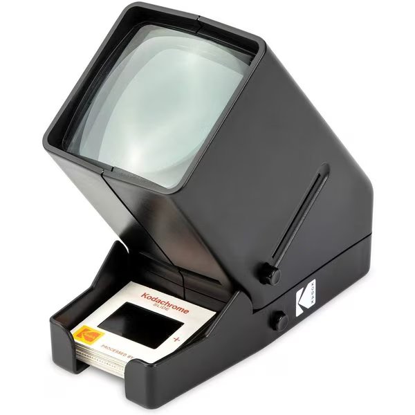 35mm Slide and Film Viewer - Battery Operation, 3X Magnification, LED Lighted Viewing, Kodak, Mfr#: RODESV25
