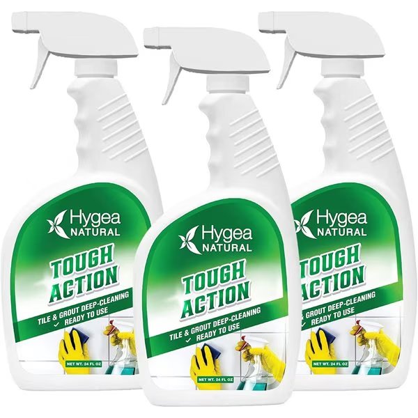 Tough Action  Tile  Grout DeepCleaning Ready to use 24oz Spray 3 pack, Hygea Natural, Mfr#: HN-3002-3