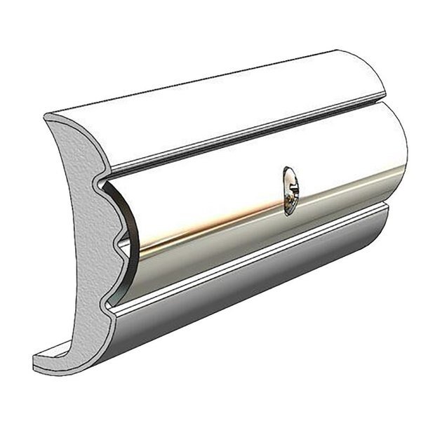 TACO Rigid Vinyl Flex-Core Rub Rail 1.58in x .635in - Frosty White 60', Taco Marine, Mfr#: V21-9959WHC60D-1