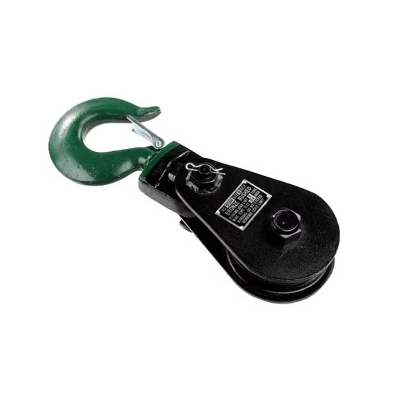 4180 Snatch Block w/ Hook (3/8" wire x 3" sheave), Us Cargo Control, Mfr#: 4180H3