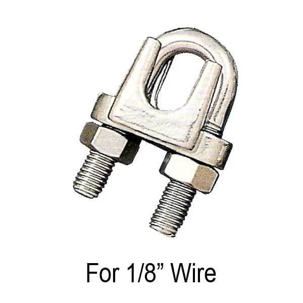 1/8" Wire Rope Clip Stainless Steel Type 316, Us Cargo Control, Mfr#: PCWRC18SS316