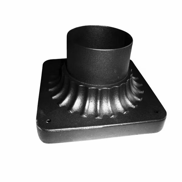 5.75in Black Pier Mount For Outdoor Post Lamps, Designers Fountain, Mfr#: 1916-BK