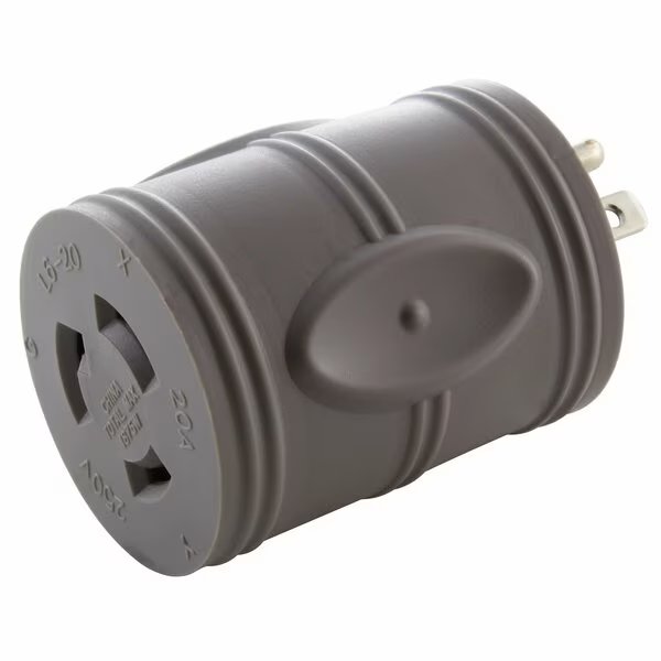 EVSE Upgrade EV Charging Adapter 15A Household Plug to NEMA L6-20R Connector, Ac Works, Mfr#: EV515L620