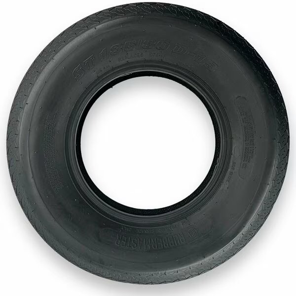 C78-13 ST185/80D13 Highway Rib 6 Ply Tubeless High Speed Trailer Tire, Rubbermaster, Mfr#: 489206