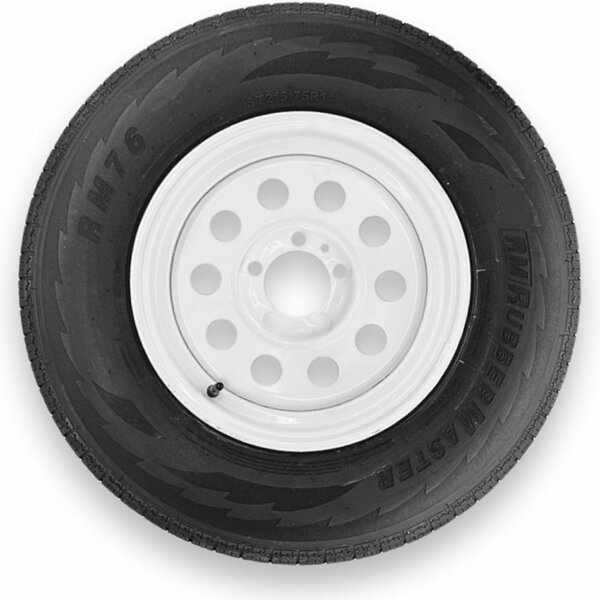 Rubbermaster ST215/75R14 6 Ply Highway Rib Tire and 5 on 4.5 Modular Wheel Assembly, Rubbermaster - Steel Master, Mfr#: 599536