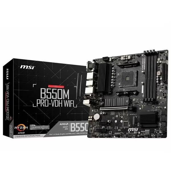 B550M-VC WIFI Gaming Desktop Motherboard, Msi, Mfr#: B550MPROVCWIFI