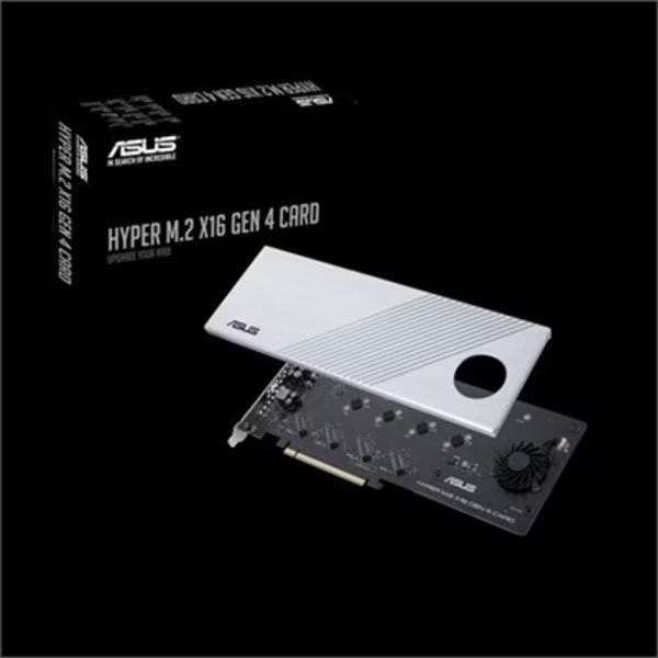 Hyper M.2 X16 Gen 4 Card, Asus, Mfr#: 90MC08A0-M0AAY0
