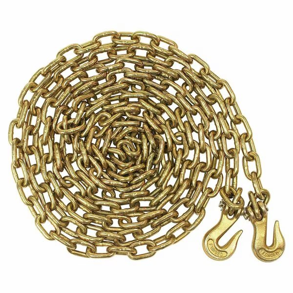 Grade 70 Transport Chain With Grab Hooks, 5/16in X 20', Dc Cargo, Mfr#: 5162070TC