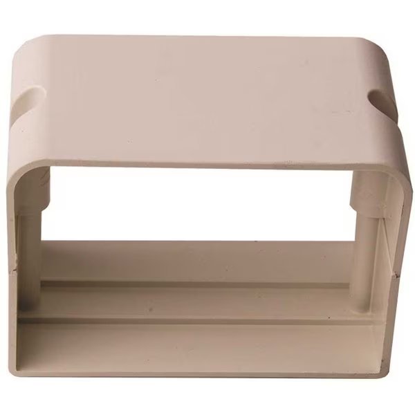 SpeediChannel 4 in. PVC Union Coupling for Ductless Mini-Split Line-Set Cover System in White, Diversitech, Mfr#: 230-CP4