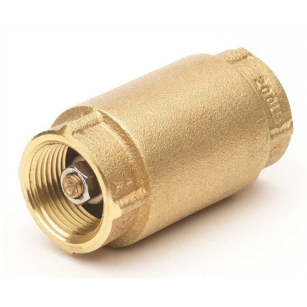 3/4 in. Lead Free Brass FIP x FIP Spring Check Valve, Homewerks, Mfr#: 241-2-34-34