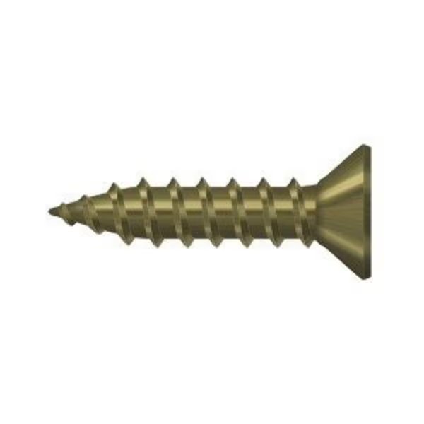 Wood Screw, Antique Brass Steel, Deltana, Mfr#: SCWS975U5